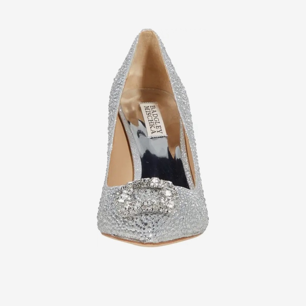 BADGLEY MISCHKA CHER II Crystal Wedding Shoes - Picture 5 of 14